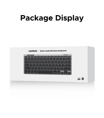 UGREEN Keyboard Wireless Bluetooth 5.3 2.4G Russian/EN 78 Keycaps For MacBook iPad PC Tablet  Scissor Foot Structure