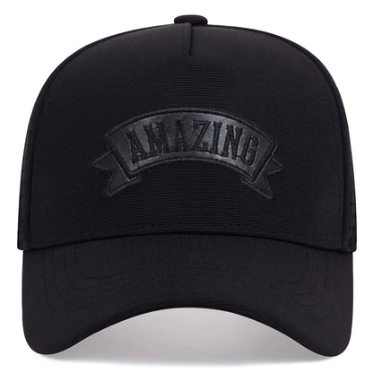 Unisex AMAZING Κασκέτα μπέιζμπολ με κεντημένα γράμματα Άνοιξη-Καλοκαίρι Καπέλα για υπαίθριες δραστηριότητες Ρυθμιζόμενα καπέλα καθημερινής χρήσης Καπέλο αντηλιακής προστασίας