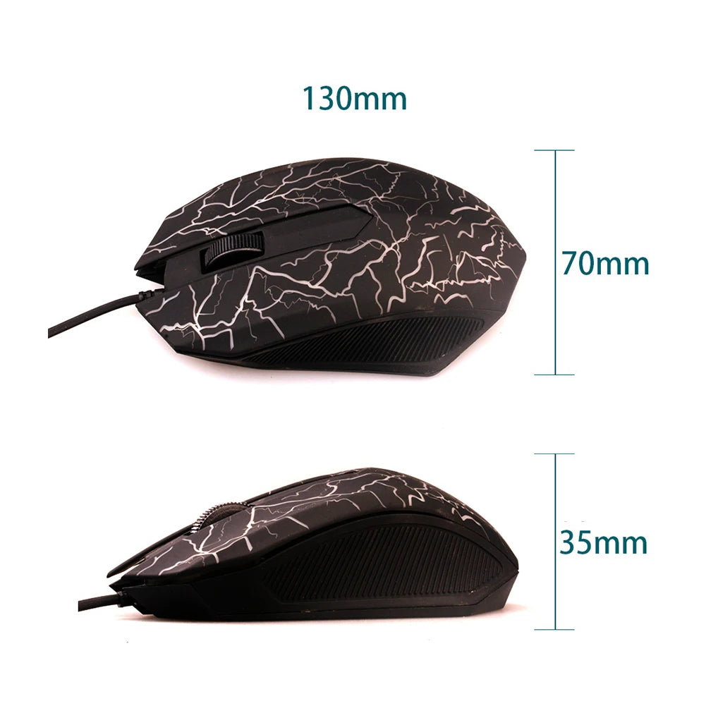 2400 DPI USB Wired Gaming Mouse LED Backlit Professional Gamer Mice Ergonomic Computer Mouse for PC Laptop Macbook