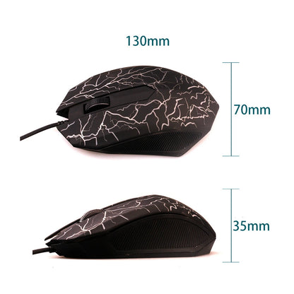 2400 DPI USB Wired Gaming Mouse LED Backlit Professional Gamer Mice Ergonomic Computer Mouse for PC Laptop Macbook