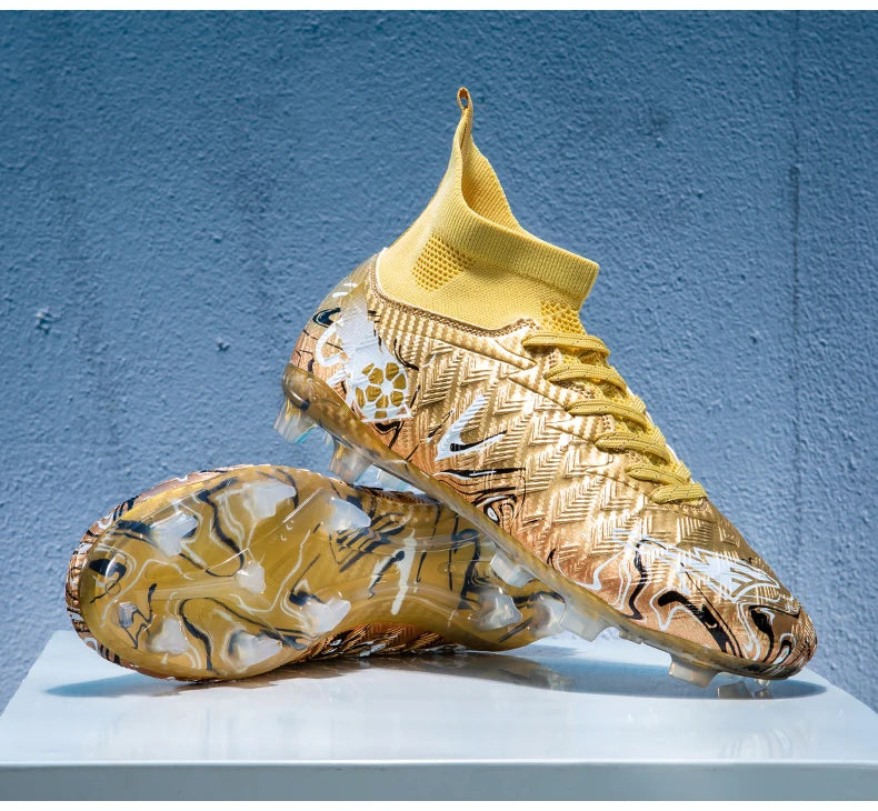 Men Professional Football Shoes Society Cleats Soccer Shoes Original Indoor Football Field Boots Grass Training TF/FG Sneaker