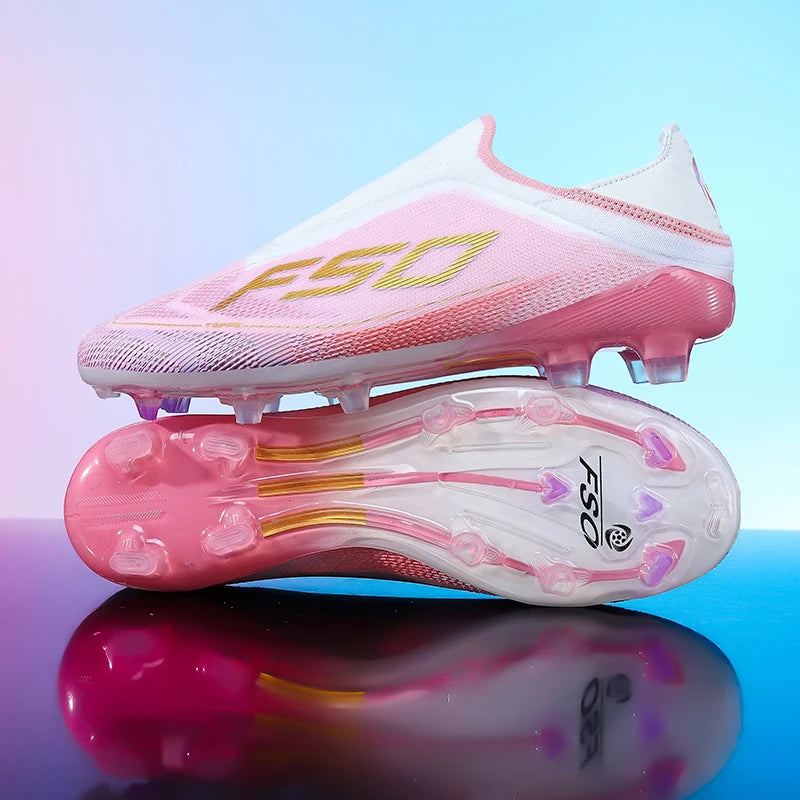 Nouvelles chaussures de football pour hommes, crampons de haute qualité, bottes de football pour terrain en herbe, idéales pour les matchs en extérieur, baskets légères mi-hautes, très vendues, antidérapantes, pour l'e