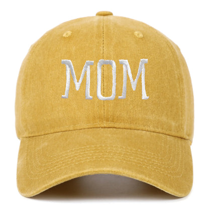 Mom and Dad Embroidered Baseball Hat Retro Sports Running Sunscreen Leisure Daily Versatile Travel Duck Tongue Hat