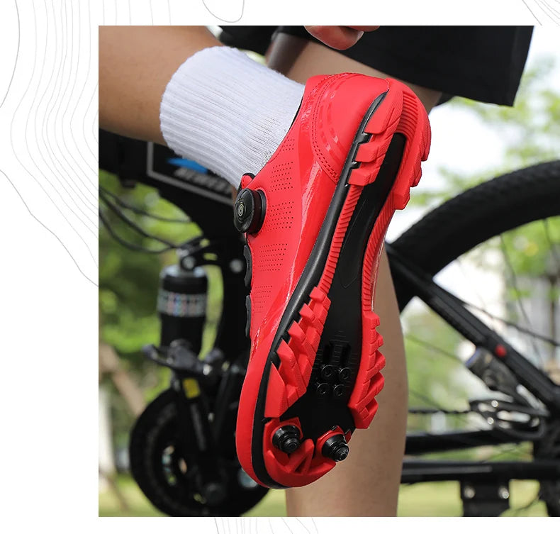 Unisex Cycling Shoes Speed Competitive Cycling Shoes SPD Road Bike Lock Shoes Breathable MTB Mountain Off-Road Cycling Shoes