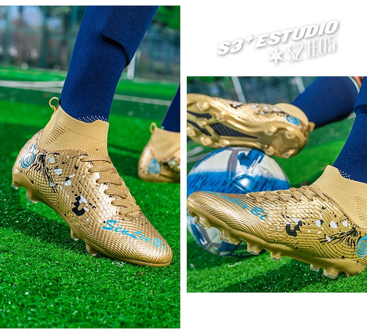 Botas de fútbol de alta calidad para hombre, zapatillas de fútbol para niños y adolescentes, botas de fútbol para niños, zapatillas deportivas unisex de fútbol