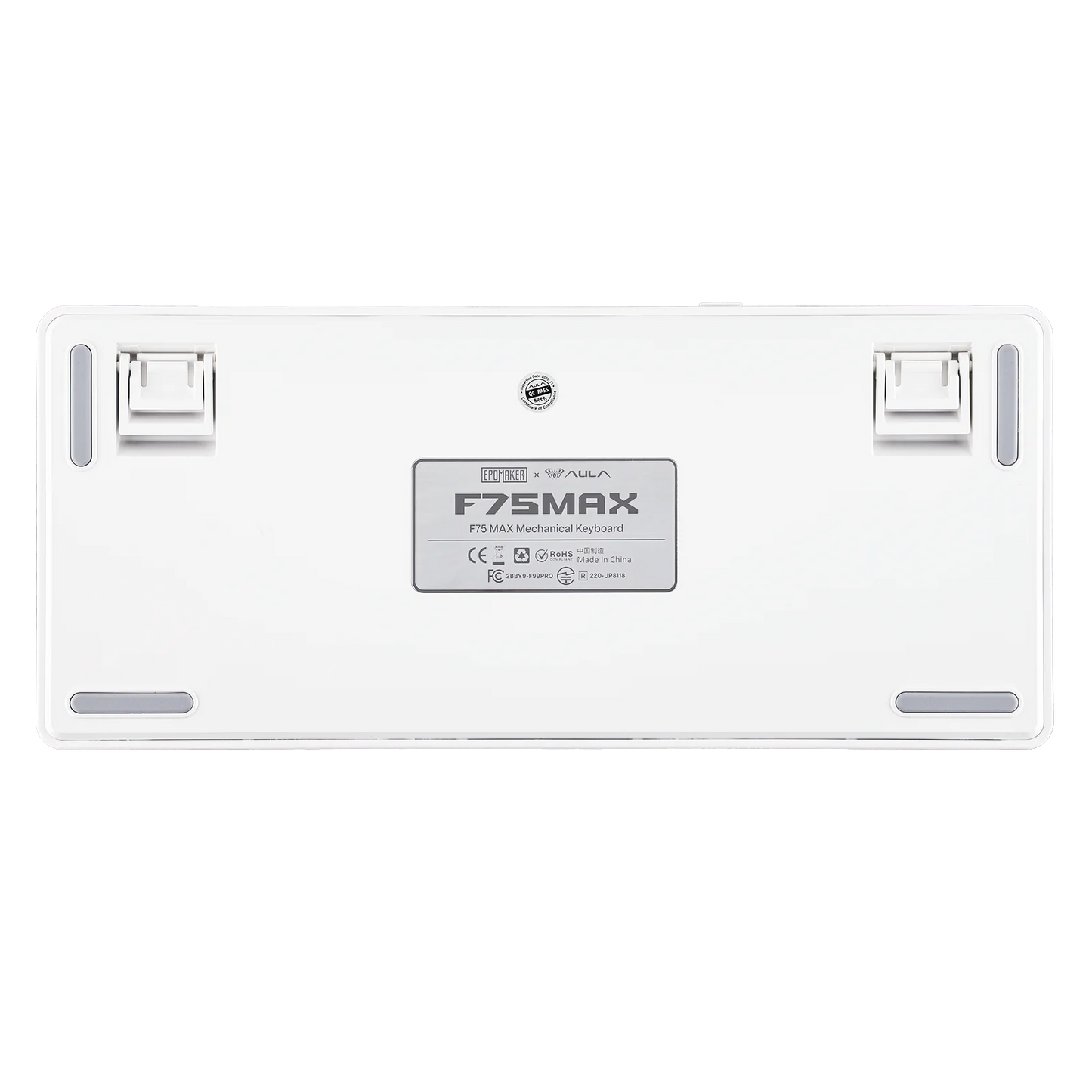 EPOMAKER X AULA F75 MAX Tastiera meccanica compatta 75% con layout ANSI, connessione cablata/Bluetooth/wireless 2.4GHz, schermo TFT e manopola