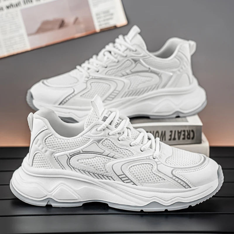 Zapatillas casuales rápidas para hombre, primavera/verano, suela blanda antideslizante, transpirables, para running al aire libre, moda juvenil, zapatillas deportivas Joker