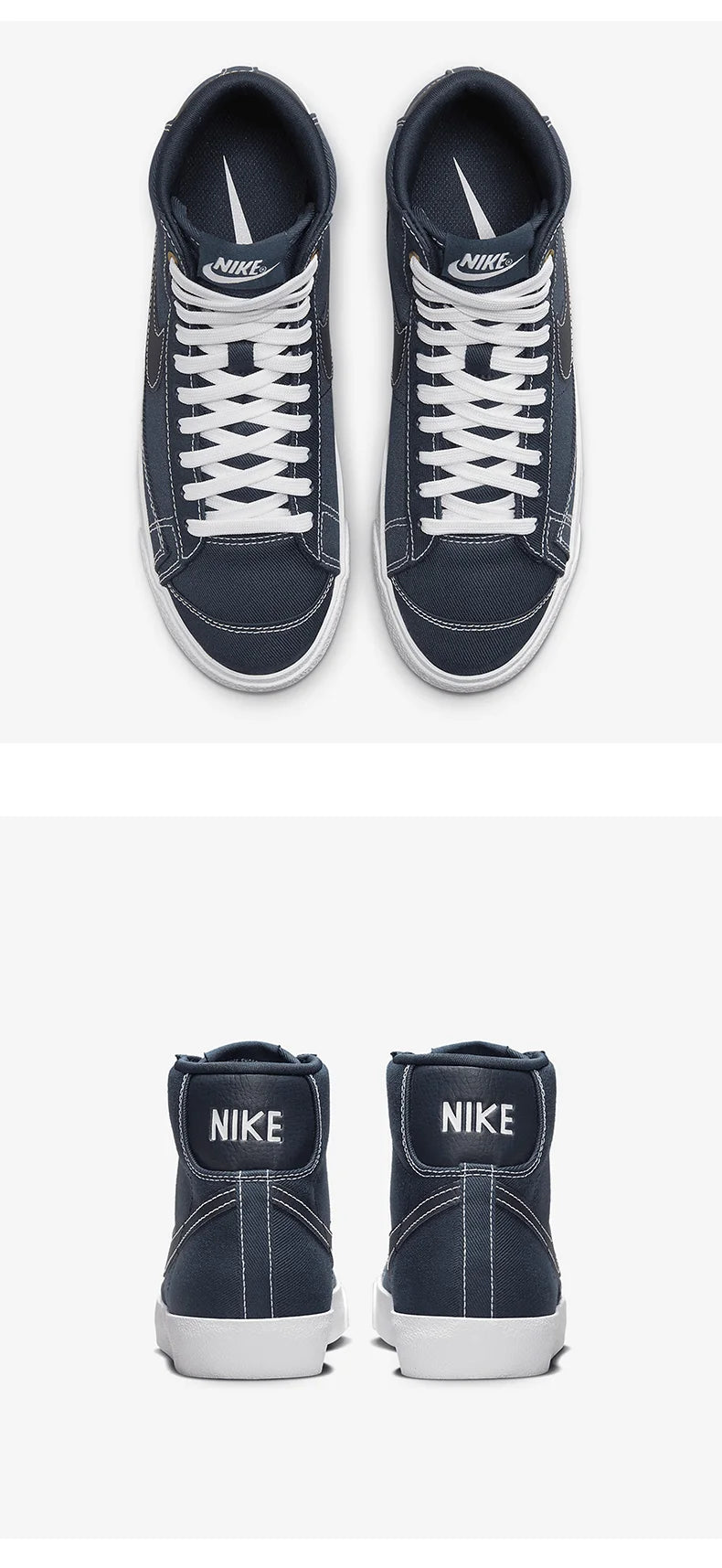 Nike genuine Blazer Mid '77 CNVS Women's Casual Sneakers DX5550-400