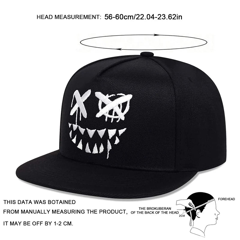 Hip Hop Men Cap Personalized Embroidered Baseball Cap Adjustable Cotton Snapback Hat Spring Summer Outdoor Sun Hat Leisure Hats