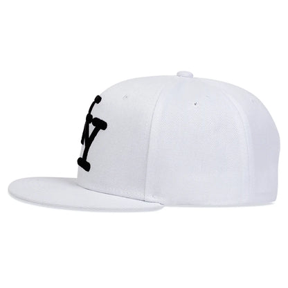 Unisex betűhímzéses hip-hop sapkák tavasz-ősz szabadtéri állítható alkalmi baseball sapkák napvédő sapka