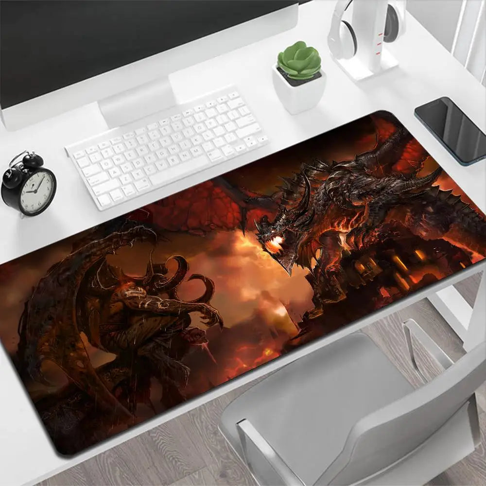 World of Warcraft Illidan stor musmatta, gamingmusmatta, PC-gamer, datormusmatta, stor musmatta XXL, matta, tangentbordsunderlägg
