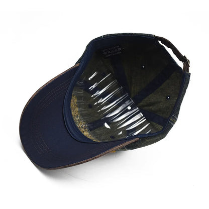 CNTANG vasarinė džinsinė beisbolo kepurė vyrams, madinga, su siuvinėtomis raidėmis, medvilninė, „Snapback“ tipo, vyrams, lauko, kasdieninė, hiphopo stiliaus, reguliuojama