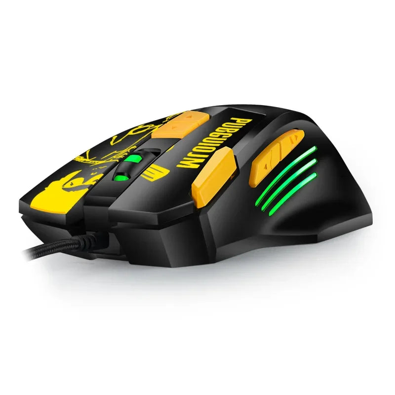 USB Wired Mouse Professional Gaming Mouse 6800DPI Macro Definition D Aggravated Computer Mouse for CF LOL