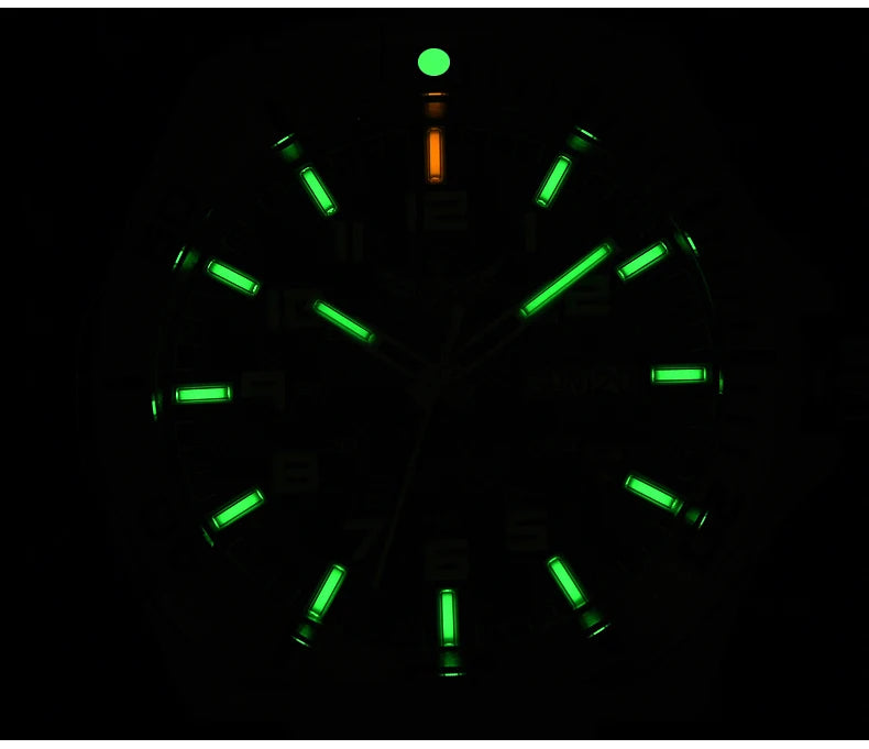 YELANG V1019 Men's Luminous Watch 44mm Mechanical Sapphire Miyota 8205 Automatic Movement 100m Waterproof Diver's Watch for Men