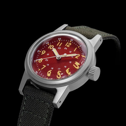 THORN Retro vojenské hodinky 36 mm s strojkem NH35A SHY-043 Sportovní hodinky Unisex Pánské a dámské Luxusní