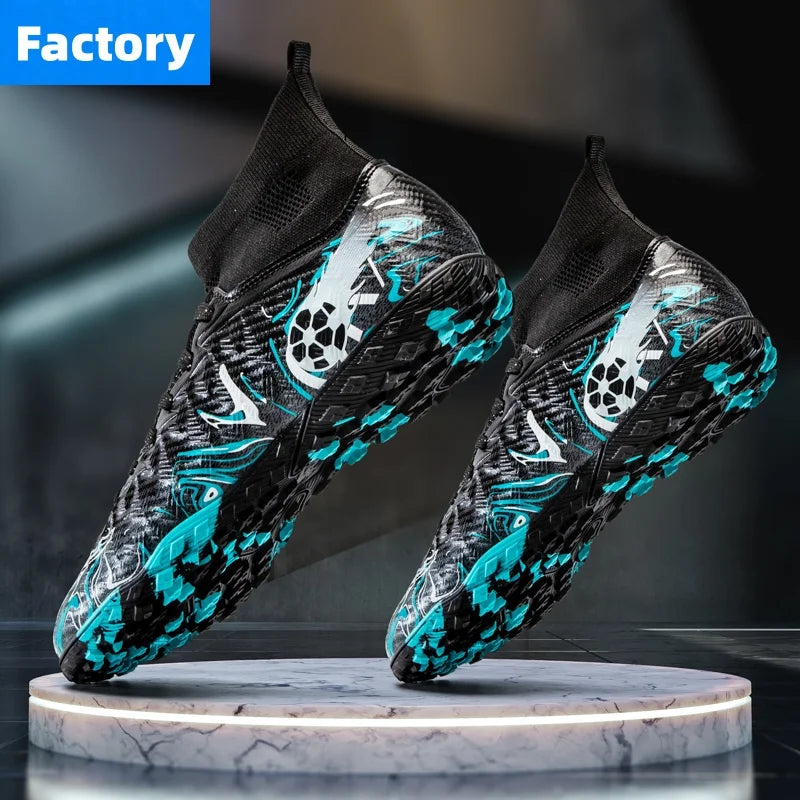Men Professional Football Shoes Society Cleats Soccer Shoes Original Indoor Football Field Boots Grass Training TF/FG Sneaker