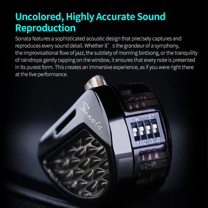 KZ Sonata 28BA HiFi Wired In-Ear Headphones, Tunable Balanced Armature Earphones for Audiophile Music, Gaming & Studio Monitoring