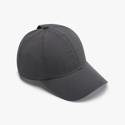 Lightweight Soft Top Baseball Cap for Women, Summer Cross Leakage Ponytail Breathable Mesh Outdoor Sun Protection Duckbill Cap