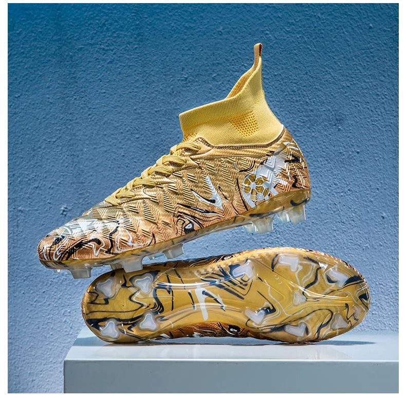 Men Professional Football Shoes Society Cleats Soccer Shoes Original Indoor Football Field Boots Grass Training TF/FG Sneaker
