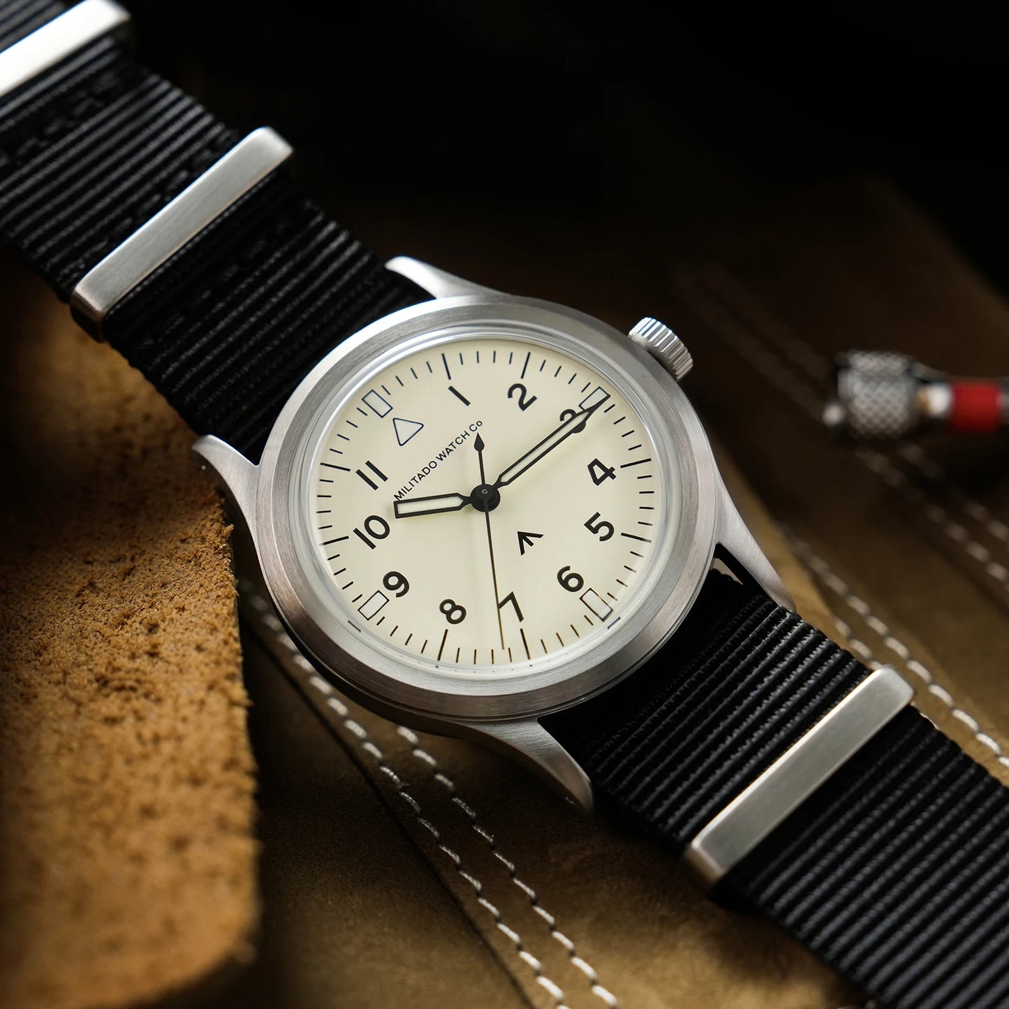 Militado New Ml14 Quartz Watches Man VH31 Sweep Movement K1 Or Sapphire 100M Waterproof Luminous 36Mm Vintage Military Watches
