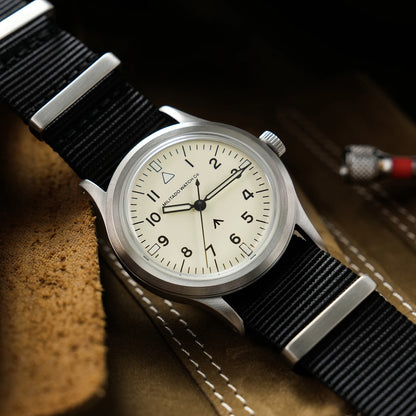 Militado New Ml14 Quartz Watches Man VH31 Sweep Movement K1 Or Sapphire 100M Waterproof Luminous 36Mm Vintage Military Watches