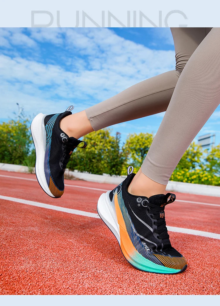 Pánské a dámské profesionální běžecké boty Carbon Board pro maraton s tlumení nárazů, ultralehké, stabilní a s dobrou oporou – sportovní obuv