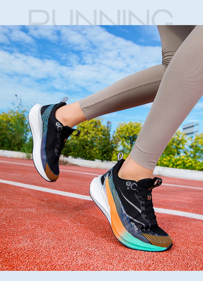 Pánské a dámské profesionální běžecké boty Carbon Board pro maraton s tlumení nárazů, ultralehké, stabilní a s dobrou oporou – sportovní obuv