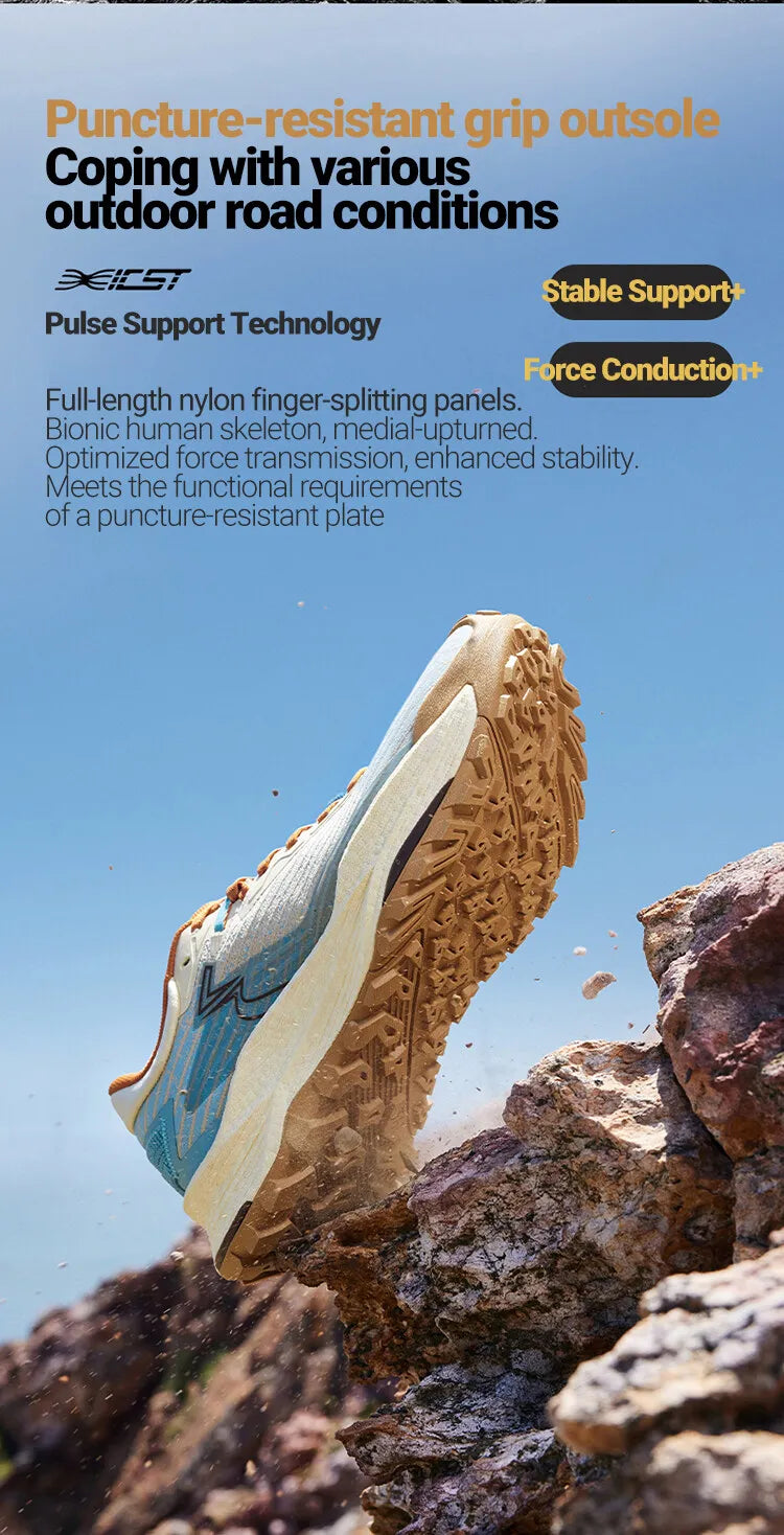 361 Degrees WUXIA 2.0 Lightweight Soft Airy Rebound Cushioning Non-Slip Outdoor Hiking Versatile Sneaker Male 672542201