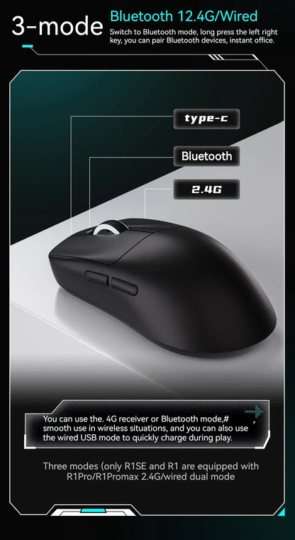 Vgn Vxe Dragonfly R1 Pro Max Gaming Mouse Bluetooth Rechargeable Gamer Paw3395 Lightweight Ergonomic Wireless Esport Mouse