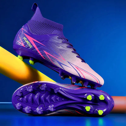 Bottes de Football professionnelles pour hommes, chaussures de Football pour adultes, baskets de sport de plein air, crampons de Football ultralégers, entraînement