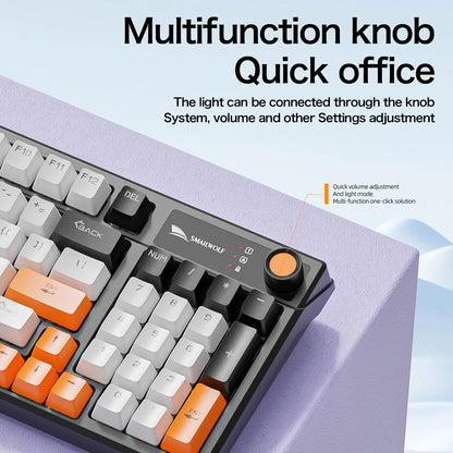 SMAILWOLF SK15 Laptop Gaming Wired Mechanical Keyboard Full Key Rollover Customized in Spanish