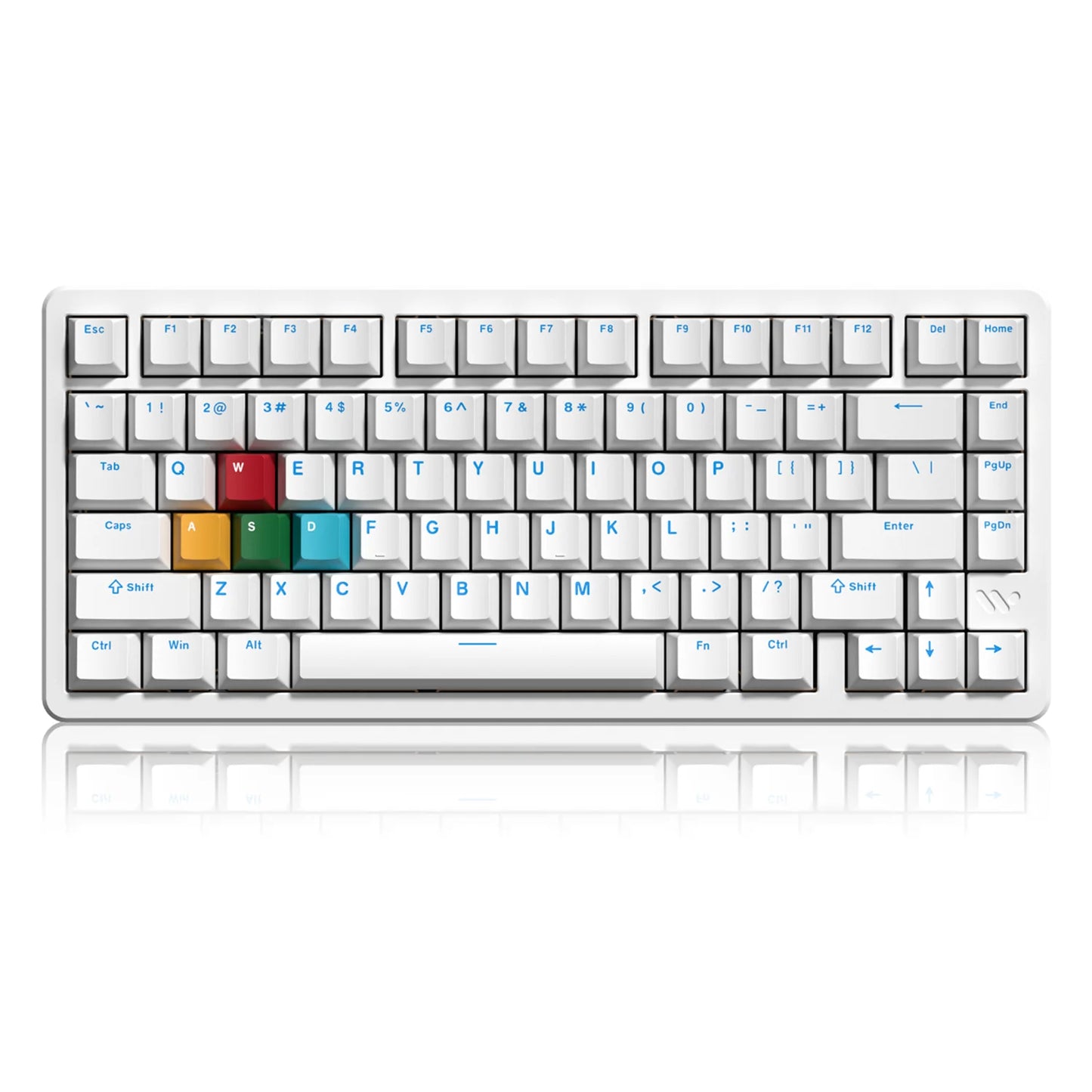 Womier SK75 75% Tri-Mode Aluminum Alloy Shell Blue Hot Swap Gaming Mechanical Keyboard RGB Wireless Gasket Mounted Keyboard