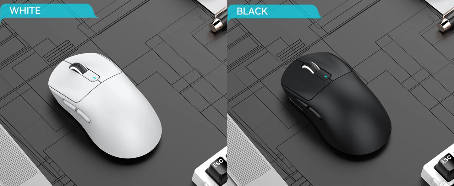 ATTACK SHARK X3 Wireless Gaming Mouse, 49g Ergonomic PC Mouse, Triple Modes PAW3395 26K DPI Optical Sensor, Programmable Buttons