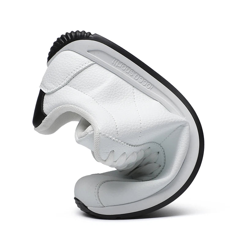 Leisure Running Summer Fashion Anti Slip Mountaineering PU Leather Sports Shoes Tennis Trend  Hot Selling Men White Flat Shoes