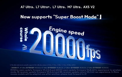 MCHOSE M7 Ultra ergonomska gaming miška PAW3950 Super Sensor TOPSPEED 8000Hz frekvenca poročanja, lahka zasnova, Realtek Master Mice