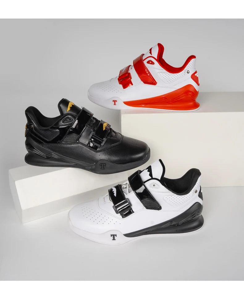Scarpe professionali da sollevamento pesi, comode scarpe da squat indoor, scarpe sportive resistenti antiscivolo per sollevamento pesi e stacco duro