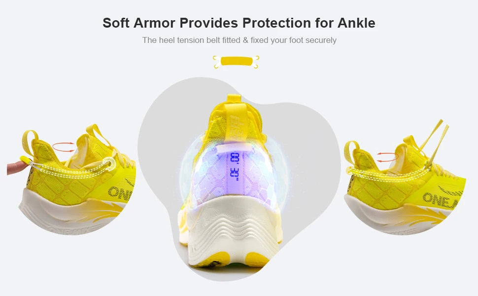 ONEMIX Carbon Fiber Plate Running Shoes Traction Shock Absorption Sneakers Professional Marathon PB Racing Sports Trainers Shoes