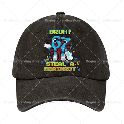 Steal A Brainrot 67 Children Baseball Cap Men Women Sun Hat New Adult Outdoor Sport Sunbonnet Retro Headgear Gift Hot Sales
