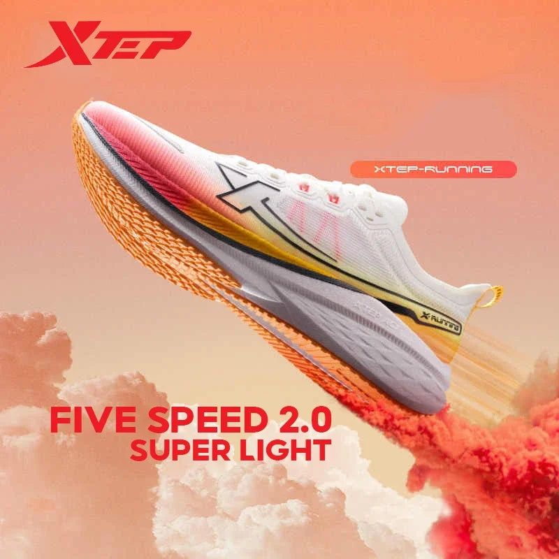 Pánské běžecké boty Xtep Five Speed 2.0 – pohodlné podzimní sportovní boty na jogging s tlumením, tenisky 876319110001