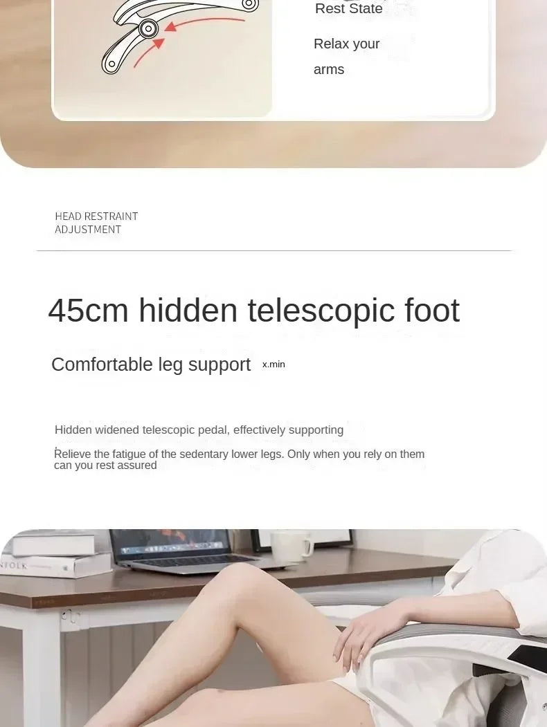 Computer Chair, Rotating Office Chair, Boss Chair, Comfortable to Lie Down, Student Bedroom, Engineering Chairs, e-sports Chairs