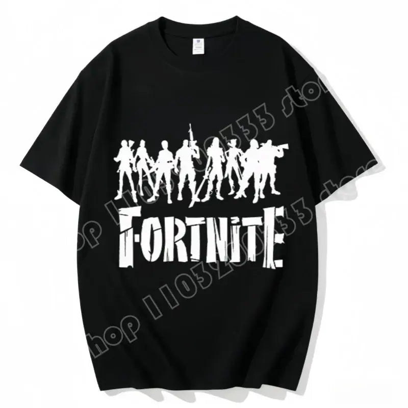 „Fortnite“ apvalios iškirptės marškinėliai, unisex suaugusiesiems, žaidimo šokių stiliaus, nauji, iš grynos medvilnės, trumpomis rankovėmis, puikiai tinka kasdienai ir atostogoms
