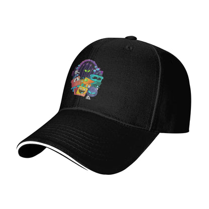Geometry Gaming Cube Dash Baseball Caps Hip Hop Extreme Demon Sandwich Cap Unisex Style Adjustable Dad Hat Running Golf