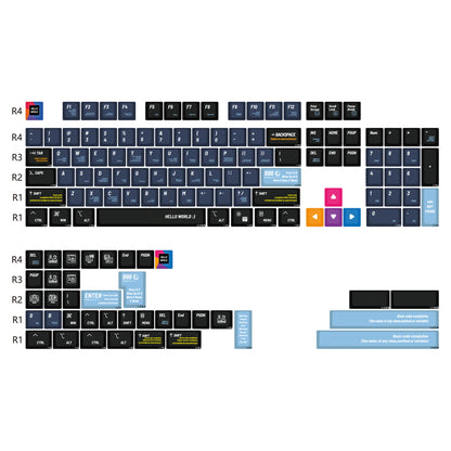 KBDiy GMK Red Dragon Keycaps PBT 143 Keys Set Retro Alice ISO Cherry Profile KeyCap For Custom DIY 60 Mechanical Keyboard Gaming