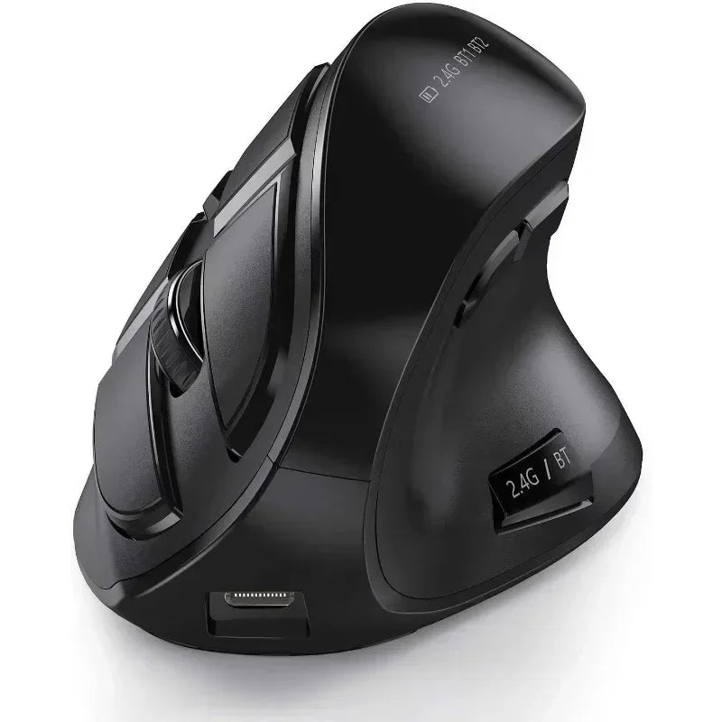 Original IHOYI Bluetooth Vertical Mouse Wireless USB2.4 the Third Mock Examination Charging Human Laptop Desktop Mouse Mute