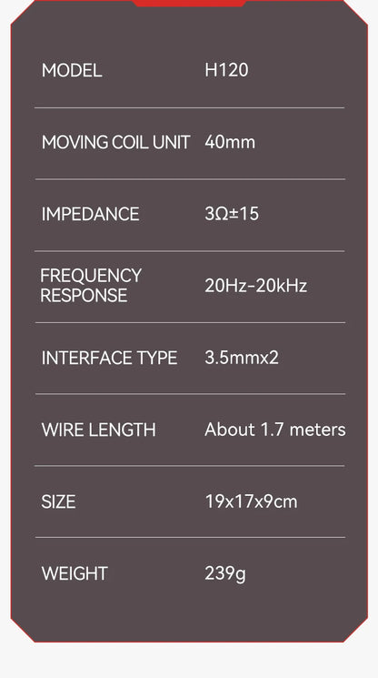H120 RGB LED Light Wired Headphones USB 3.5mm Audio Interface Bass Stereo Sound Gaming Headsets with High Sensitivity Microphone