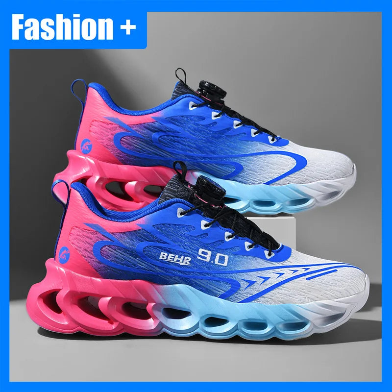 Sneakers unisex leggere con suola morbida e ammortizzante, scarpe da corsa professionali per l’allenamento, nuove scarpe da corsa per l’outdoor con fibbia girevole