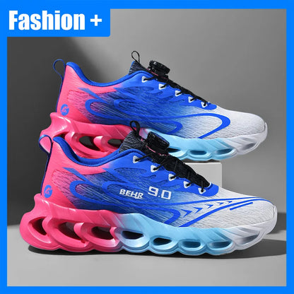 Sneakers unisex leggere con suola morbida e ammortizzante, scarpe da corsa professionali per l’allenamento, nuove scarpe da corsa per l’outdoor con fibbia girevole