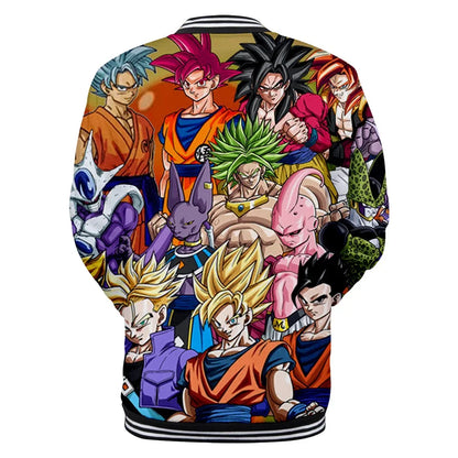 Dragon Ball Streetwear – baseballová uniforma pro muže a ženy, Son Goku, kostýmy pro dospělé, bundy, jarní a podzimní kabáty, svetry, mikiny, dárky
