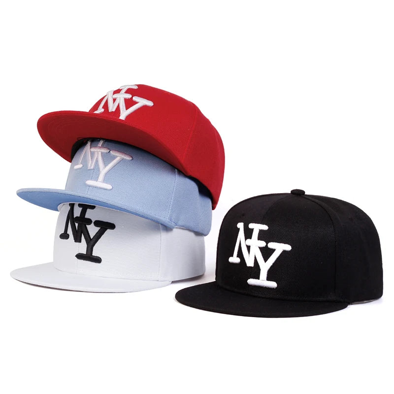 Unisex betűhímzéses hip-hop sapkák tavasz-ősz szabadtéri állítható alkalmi baseball sapkák napvédő sapka