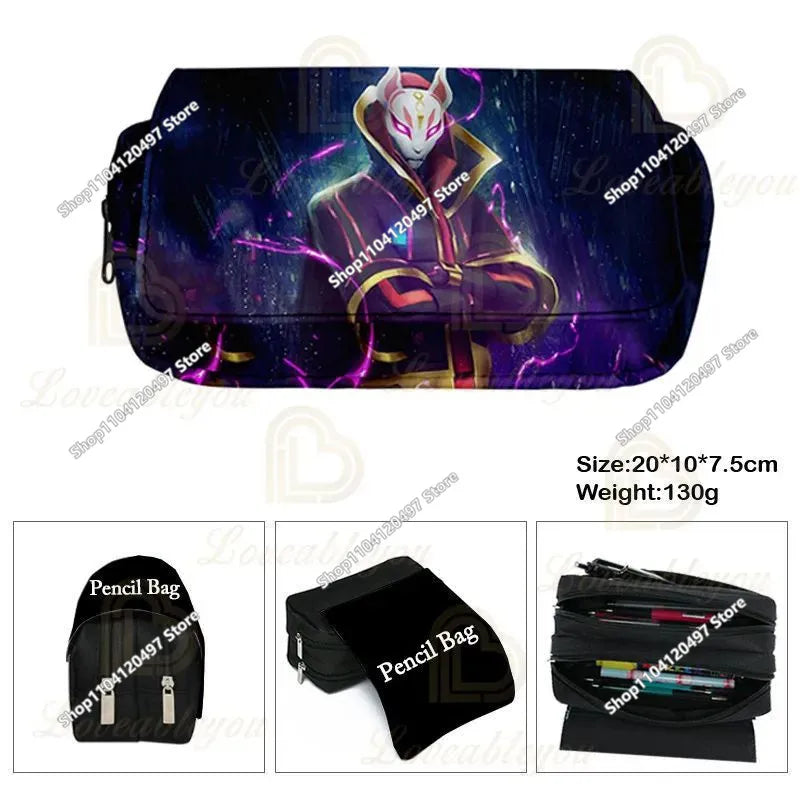 Fortnites SchoolBags Boys Girls Backpacks Large-capacity Knapsack High-quality Bookbags Fortress Night Figure Laptop Bag Gift